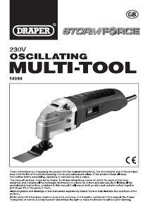 Handleiding Draper OMT3003DSF Multitool