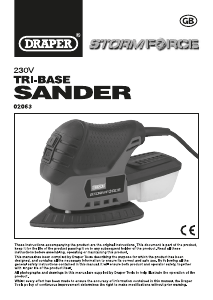 Bruksanvisning Draper PT75SFA Deltaslip