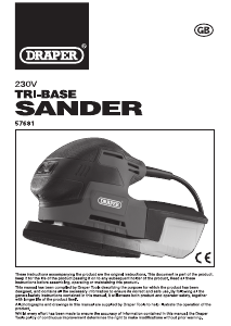 Bruksanvisning Draper TPS220D Deltaslip