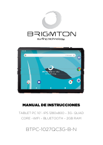 Bruksanvisning Brigmton BTPC-1027QC3G-N Tablet