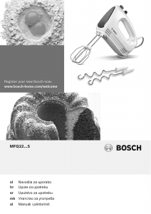 Прирачник Bosch MFQ2210PS Рачен миксер