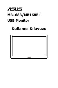 Kullanım kılavuzu Asus MB168B LCD ekran