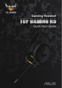 Manual Asus TUF Gaming H5 Auscultador com microfone
