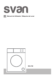 Manual Svan SVL740 Máquina de lavar roupa