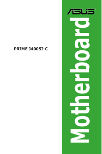 Manual Asus PRIME J4005I-C Motherboard