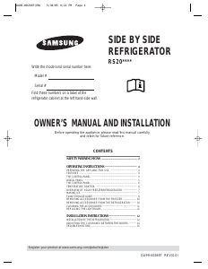 Bruksanvisning Samsung RS20CCSL Kyl-frys