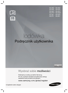 Instrukcja Samsung RL40HGSW Lodówko-zamrażarka