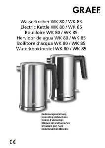 Mode d’emploi Graef WK 80 Bouilloire