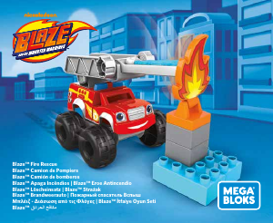 Handleiding Mega Bloks set FFF30 Blaze and the Monster Machines Blaze fire rescue