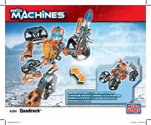 Manual Mega Bloks set 6384 Neo Machines Quadrock