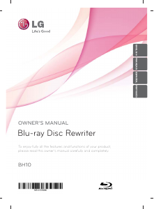 Bruksanvisning LG BH10LS38 Blu-ray spelare