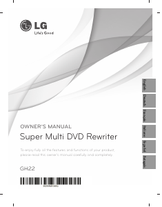 Bruksanvisning LG GH22NS70 DVD spelare