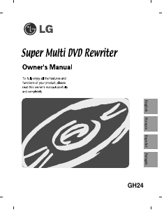 Bruksanvisning LG GH24NS70 DVD spelare