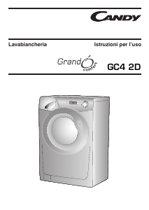 Manuale Candy GC4 1072D2/2-S Lavatrice