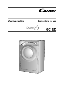 Manual Candy GC 1662D1S/1-80 Washing Machine