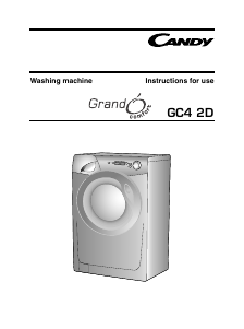 Manual Candy GC4 1472D1B/1-80 Washing Machine
