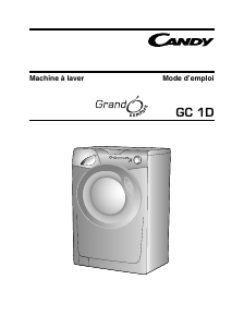Mode d’emploi Candy GC 1491D2/1-S Lave-linge