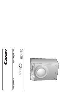 Manuale Candy GC4 1061D1-S Lavatrice