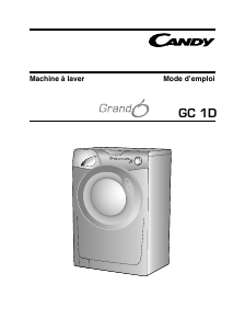 Mode d’emploi Candy GC 1271D-47 Lave-linge