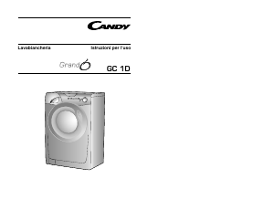 Manuale Candy GC 1071D-01 Lavatrice