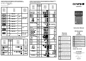 Manual de uso Olympia LCD 4112 Calculadora