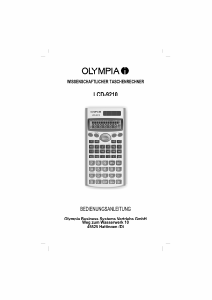 Handleiding Olympia LCD 9210 Rekenmachine