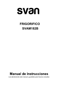 Bruksanvisning Svan SVAM182B Kyl-frys