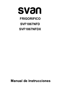 Bruksanvisning Svan SVF1867NFDX Kyl-frys
