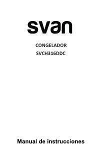 Bruksanvisning Svan SVCH316DDC Frys