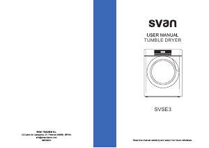 Handleiding Svan SVSE3 Wasdroger