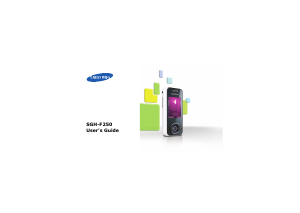 Bruksanvisning Samsung SGH-F250 Mobiltelefon