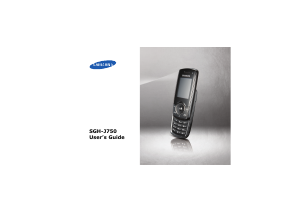 Bruksanvisning Samsung SGH-J750 Mobiltelefon