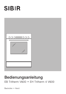 Bedienungsanleitung SIBIR EB Tritherm V600 21041/60 Backofen