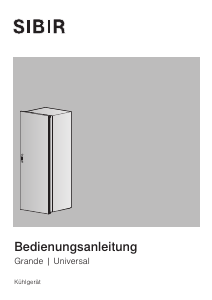 Bedienungsanleitung SIBIR Grande 12306 Kühlschrank
