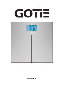 Instrukcja GOTIE GWP-100 Waga