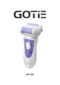 Instrukcja GOTIE GPL-200Z Przyrząd do usuwania naskórka
