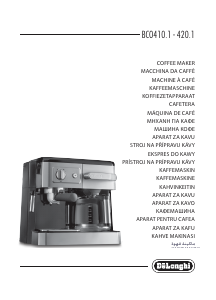 Mode d’emploi DeLonghi BCO410.1 Cafetière