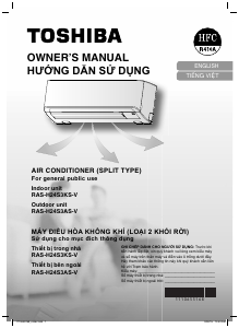 Bruksanvisning Toshiba RAS-H24S3AS-V Luftkonditionering