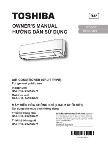 Hướng dẫn sử dụng Toshiba RAS-H24QKSG-V Máy điều hòa không khí