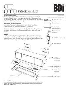 Handleiding BDI Octave 8379GFL TV meubel