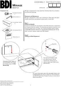 Handleiding BDI Mirage 8227-2 TV meubel