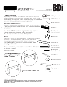 Handleiding BDI Corridor 8177 TV meubel