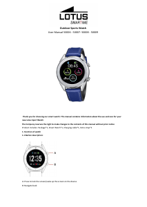 Manuale Lotus 50009 Outdoor Smartwatch