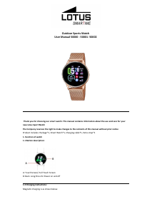 Manual Lotus 50000 Outdoor Smart Watch