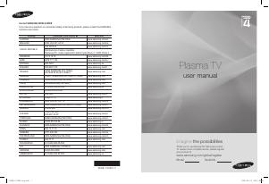 Manual Samsung PS50A470P1 Televisor plasma