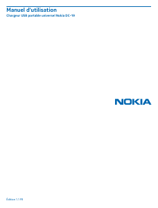 Mode d’emploi Nokia DC-19 Chargeur portable