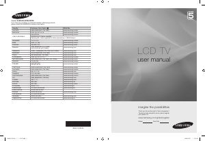 Manual Samsung LE40A550P1R LCD Television