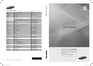 Instrukcja Samsung LE46C550J1W Telewizor LCD