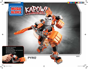 Manual Mega Bloks set 94203 Kapow Pyro