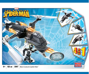 Handleiding Mega Bloks set 2067 Marvel Black costume Spider-Man